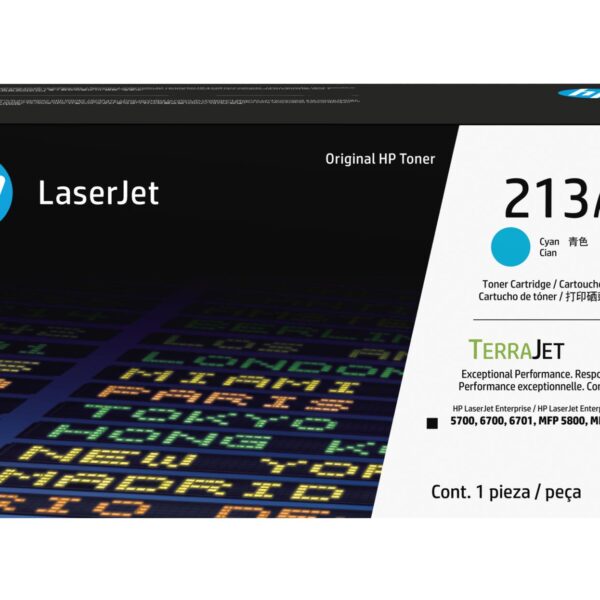 HP 213A Cyan Standard Toner Cartridge 3K Pages - W2131A