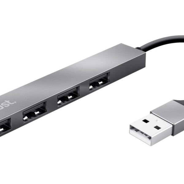 Trust Halyx 4 Port USB 2.0 480Mbits Aluminium Interface Hub