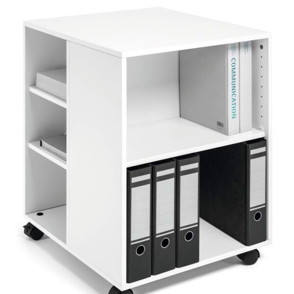Durable Multi Function Storage Trolley 74x59cm Open White - 311302