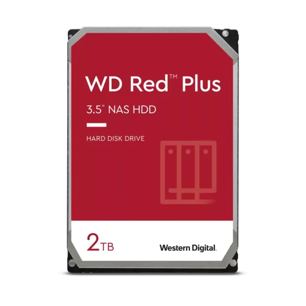 Western Digital Red Plus 2TB NAS SATA 3.5 Inch Internal Hard Drive
