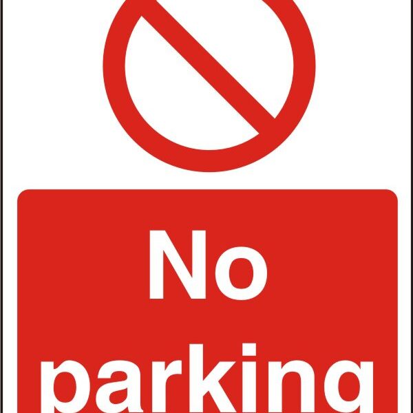 SECO Procedure Safety Sign No Parking Self Adhesive Vinyl 150 x 200mm - P126SAV150X200