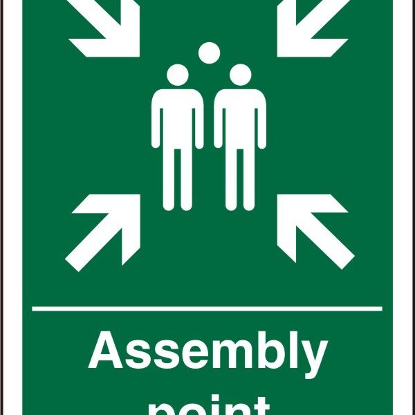 SECO Safe Precedure Safety Sign Assembly Point Semi Rigid Plastic 150 x 200mm - SP052SRP150X200