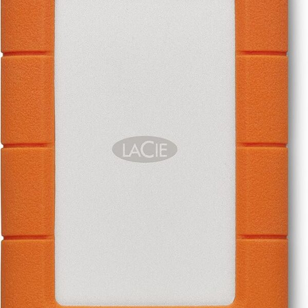 LaCie 4TB Rugged USB-C 2.5 Inch NVMe Orange External Solid State Drive