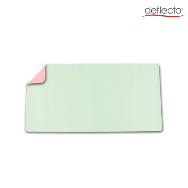Deflecto PVC Desk Mat 80x40cm Dual Colour Pink/Green - DM8040P/G