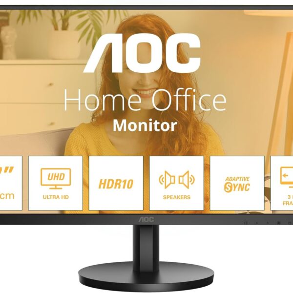 AOC B3 27 Inch 3840 x 2160 Pixels 4K Ultra HD IPS Panel Adaptive Sync HDMI DisplayPort Monitor