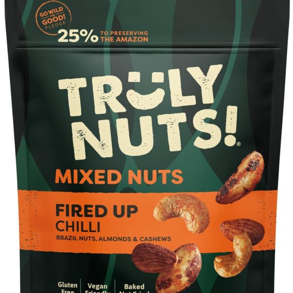 Truly Nuts Hot Chilli Mixed Nuts One Tree planted for every purchase (Bag 120g) - 0401373