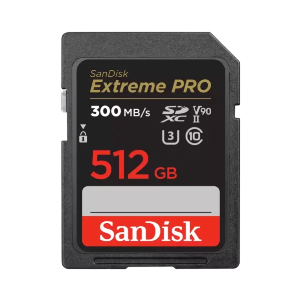 SanDisk Extreme Pro 512GB UHS-II Class 10 SD Memory Card
