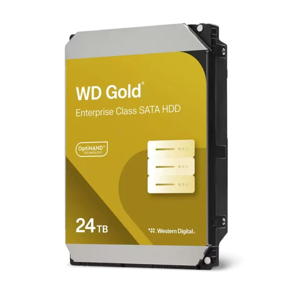 Western Digital Gold 24TB SATA 3.5 Inch 7200 RPM Internal Hard Drive