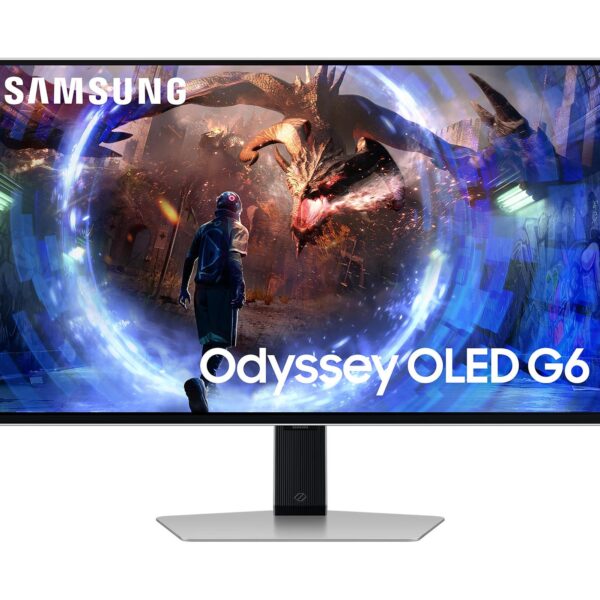 Samsung Odyssey OLED G6 27 Inch 2560 x 1440 Pixels Quad HD FreeSync Premium Pro HDMI DisplayPort Monitor
