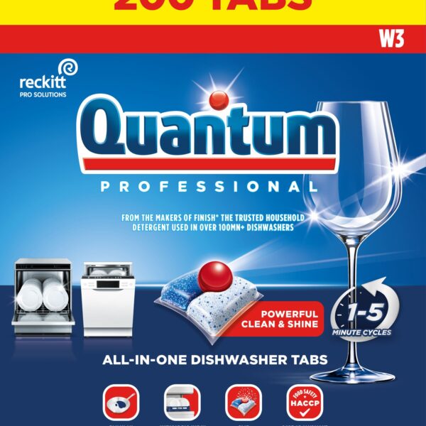 Quantum Professional All In One Dishwasher Tablets 2X100 (Pack 200) - 3312393