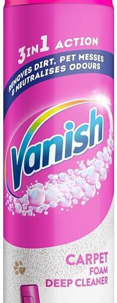 Vanish Carpet Deep Clean 3 in 1 Foam 600ml - 3271448