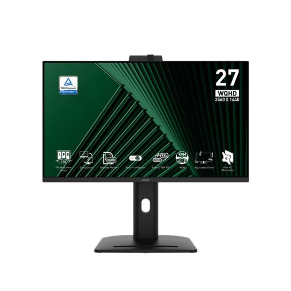 MSI Pro MP275QPDG 27 Inch 2560 x 1440 Pixels Quad HD IPS Panel HDMI DisplayPort USB Monitor
