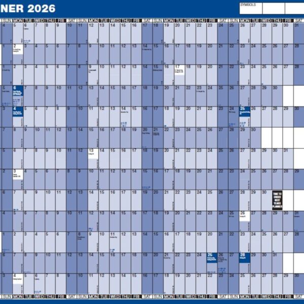 ValueX Year Planner Mounted 2026 - YPM