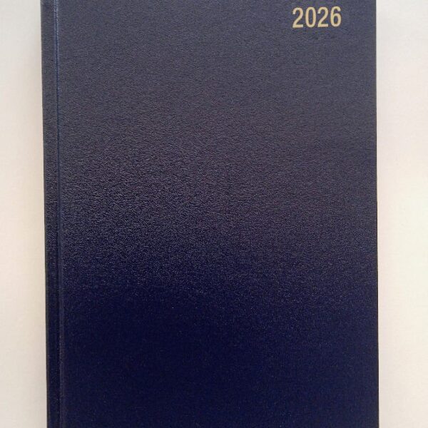ValueX Desk Diary A4 Week To View 2026 Blue - BUSA43 Blue