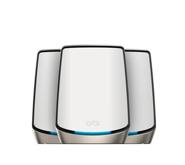 Netgear Orbi 860 AX6000 WiFi System - 1 Router and 2 Extenders Bundle