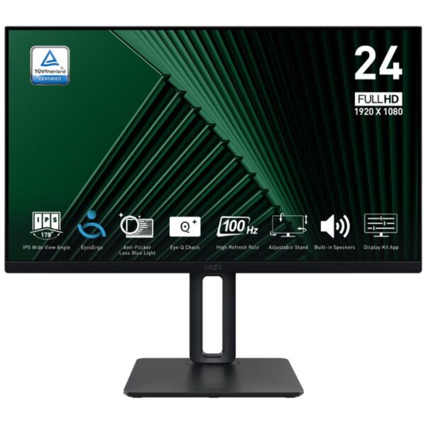 MSI Pro MP245PG 24 Inch 1920 x 1080 Pixels Full HD IPS Panel HDMI DisplayPort VGA Business Monitor