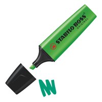 STABILO BOSS ORIGINAL Highlighter Chisel Tip 2-5mm Line Green (Pack 10) - 70/33