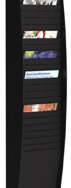 Fast Paper Document Control Panel/Literature Holder 1 x 25 Compartment A4 Black - FV12501
