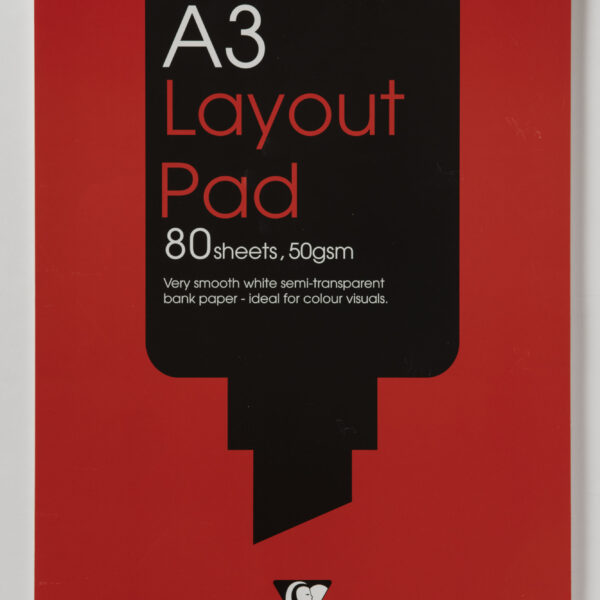 Goldline A3 Layout Pad Bank Paper 50gsm 80 Sheets White Paper GPL1A3Z