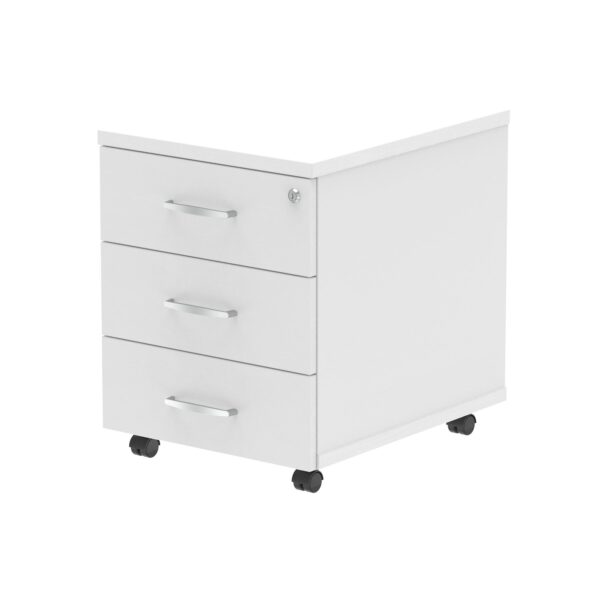 Impulse 3 Drawer Mobile Pedestal White I000185