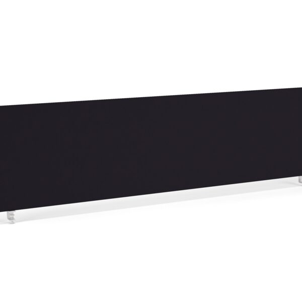 Impulse Straight Screen W1800 x D25 x H400mm Black With White Frame - I004626