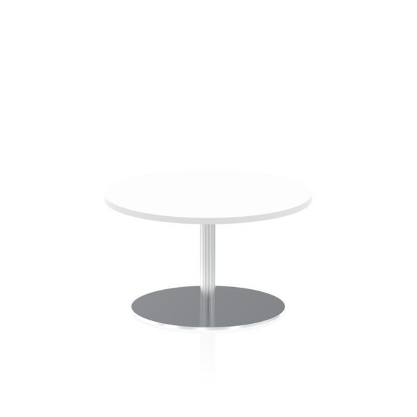 Dynamic Italia 800mm Poseur Round Table White Top 475mm High Leg ITL0120