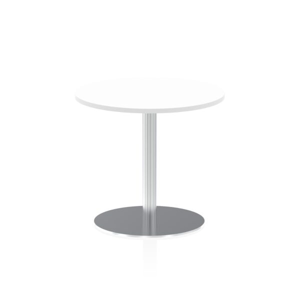 Dynamic Italia 800mm Poseur Round Table White Top 725mm High Leg ITL0126