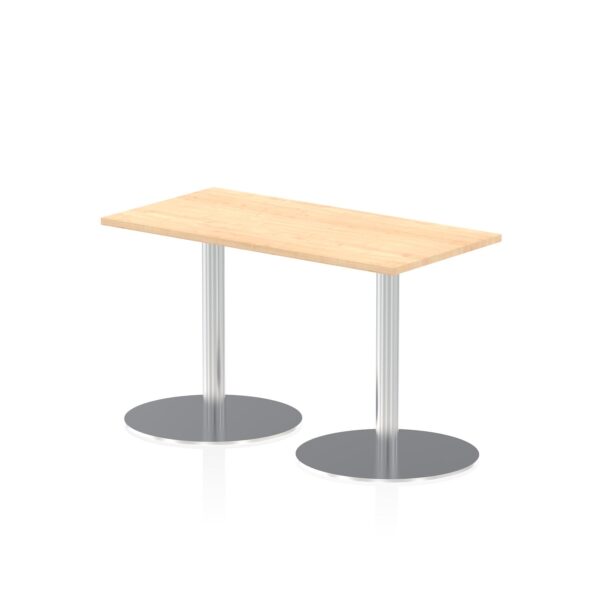Dynamic Italia 1200 x 600mm Poseur Rectangular Table Maple Top 725mm High Leg ITL0235