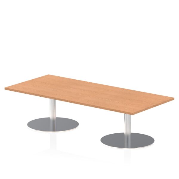 Dynamic Italia 1800 x 800mm Poseur Rectangular Table Oak Top 475mm High Leg ITL0302