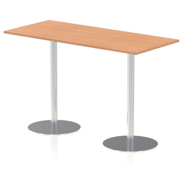 Dynamic Italia 1800 x 800mm Poseur Rectangular Table Oak Top 1145mm High Leg ITL0314