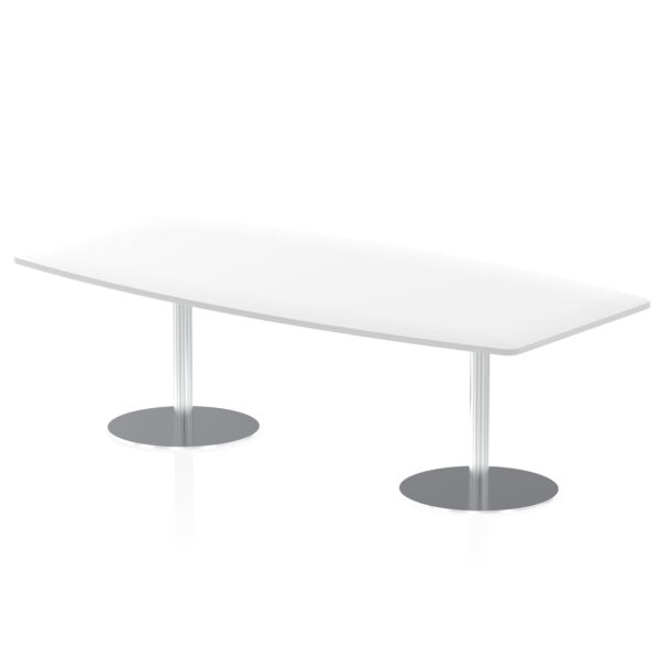 Dynamic Italia 2400mm Poseur High Gloss Table White Top 725mm High Leg ITL0325