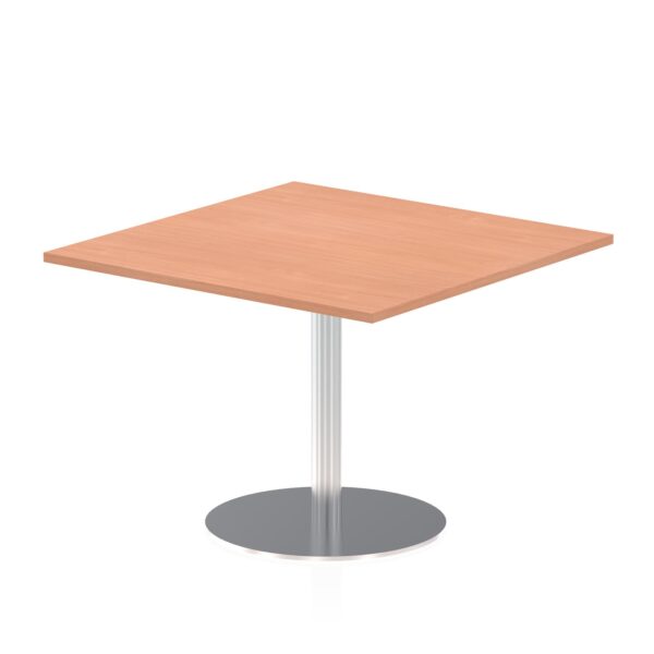 Dynamic Italia 800mm Poseur Square Table Beech Top 725mm High Leg ITL0334