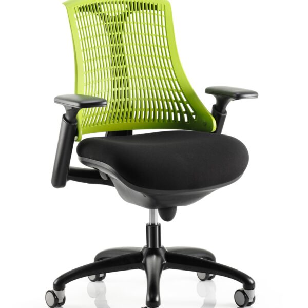 Flex Chair Black Frame With Green Back KC0074