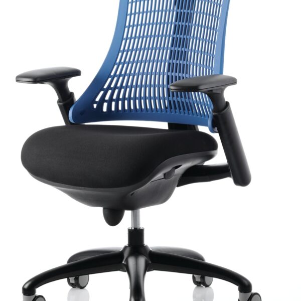 Flex Chair Black Frame With Blue Back KC0076