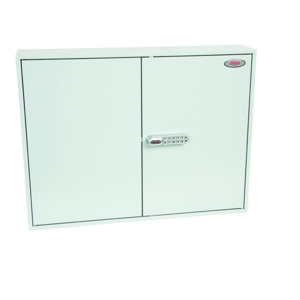 Phoenix Commercial Key Cabinet 400 Hook Electronic Lock Light Grey KC0606E