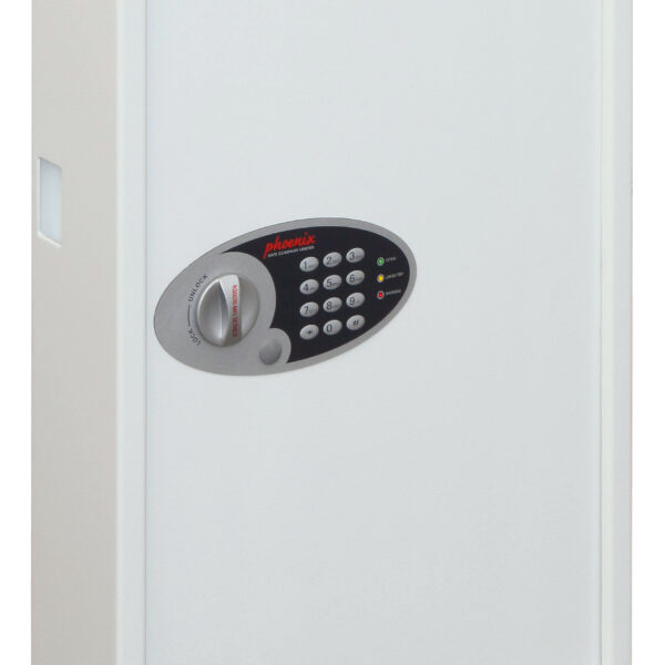 Phoenix Cygnus Key Deposit Safe 144 Hook Electronic Lock White KS0033E