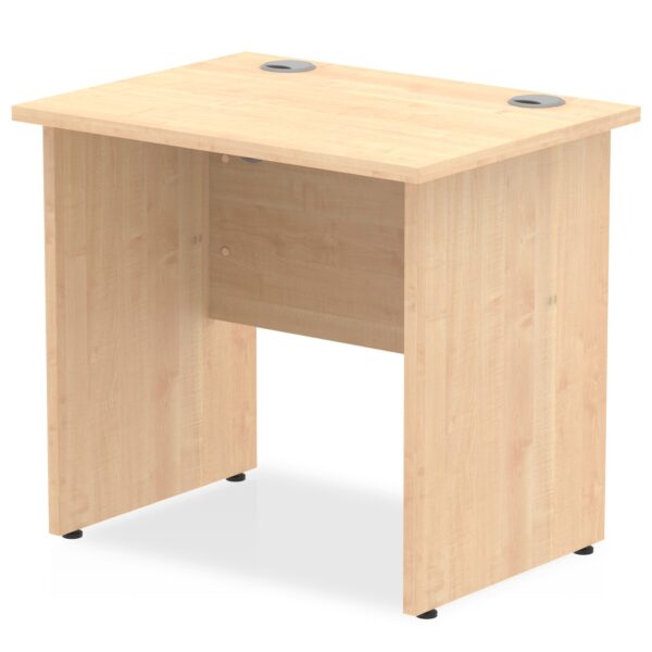 Impulse 800 x 600mm Straight Desk Maple Top Panel End Leg MI002901