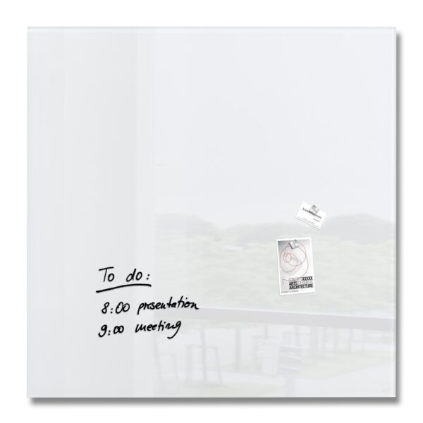 Sigel Artverum Magnetic Glass Board Super White 1000x1000mm - GL201
