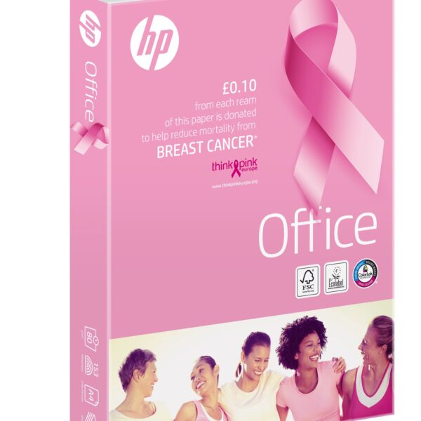 HP Office Pink Ream Paper A4 80gsm (Pack 10) CHPOP080X762 x 2