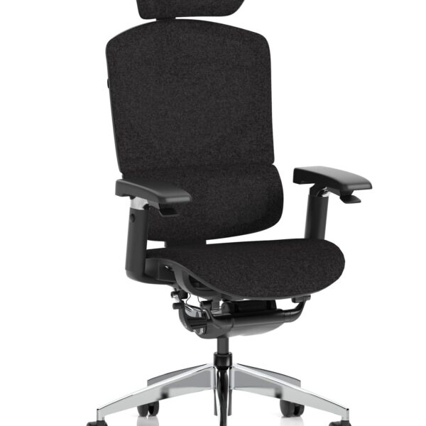 Ergo Click Plus Chair Black FabriMesh With Headrest PO000062
