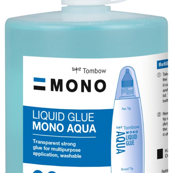 Tombow MONO Aqua PT-WTC Liquid Glue Refill Transparent 500ml - PR-WTC