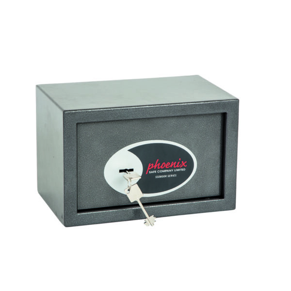 Phoenix Vela Home and Office Size 1 Security Safe Key Lock Graphite Grey SS0801K