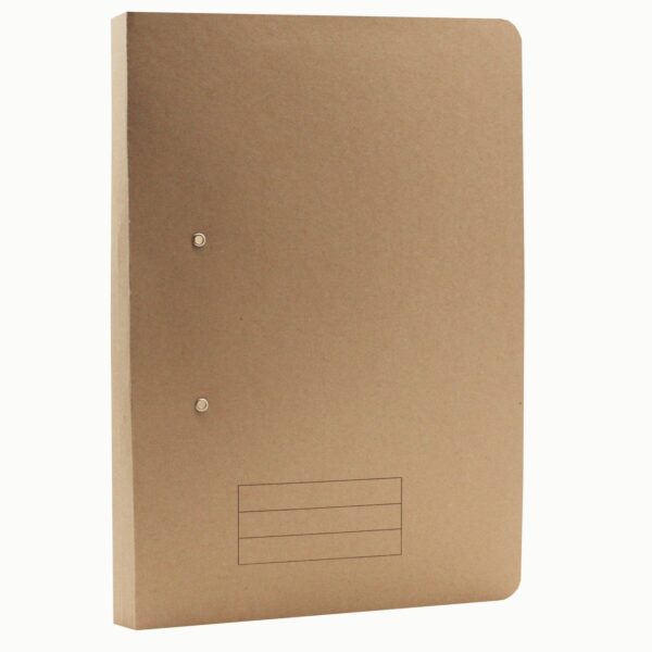 Exacompta Pocket Spring File Manilla Foolscap 285gsm Buff (Pack 25) - TPFM-BUFZ