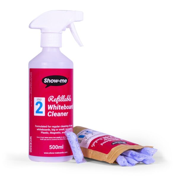 Show-me Whiteboard Cleaner and Spray Bottle 500ml - WCE500