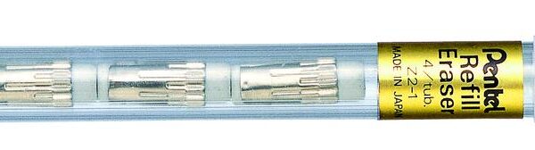 Pentel Mechanical Pencil Eraser Refill White 4 per Tube (Pack 12) - Z2-1N