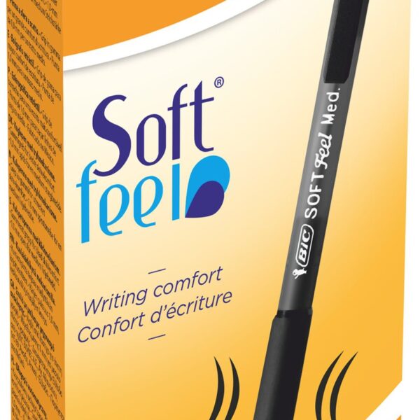 BIC Soft Feel Clic Ballpoint Pen Black