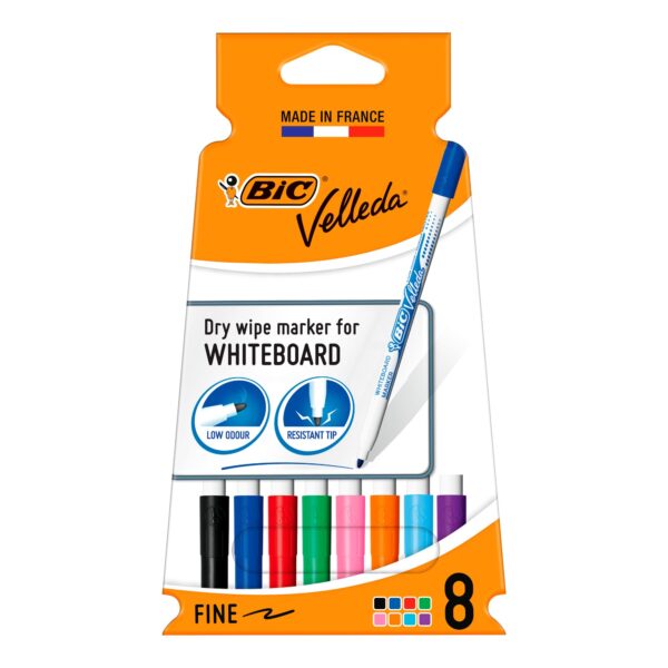 BIC Vellega WBoard Marker Asstd Colours