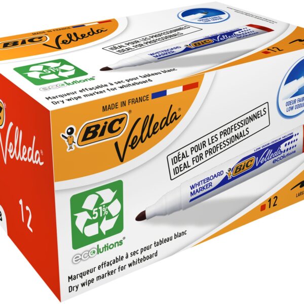 BIC Velleda 1701 WBoard Mkr Bullet Red