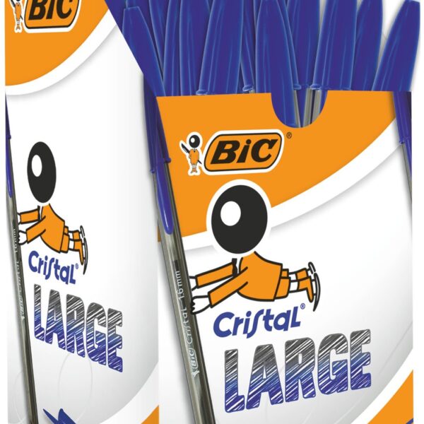 BIC Cristal Blue Large Ballpoint Pen