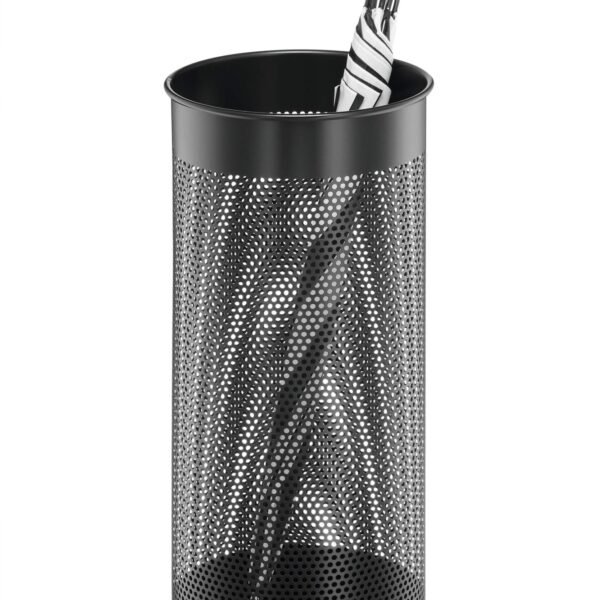 Durable Metal Umbrella Stand Black